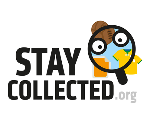 stay collected, logo by vimercati grafica